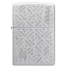 Зажигалка Zippo Logo and Flame с покрытием Satin Chrome 38x13x57 мм